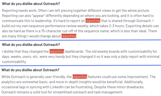 Outreach A/B testing functionality is limited